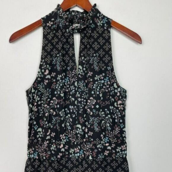 Ted Baker Marcila Hazel High Neck Wide Leg Floral Print Jumpsuit Black US 2 - Picture 4 of 13